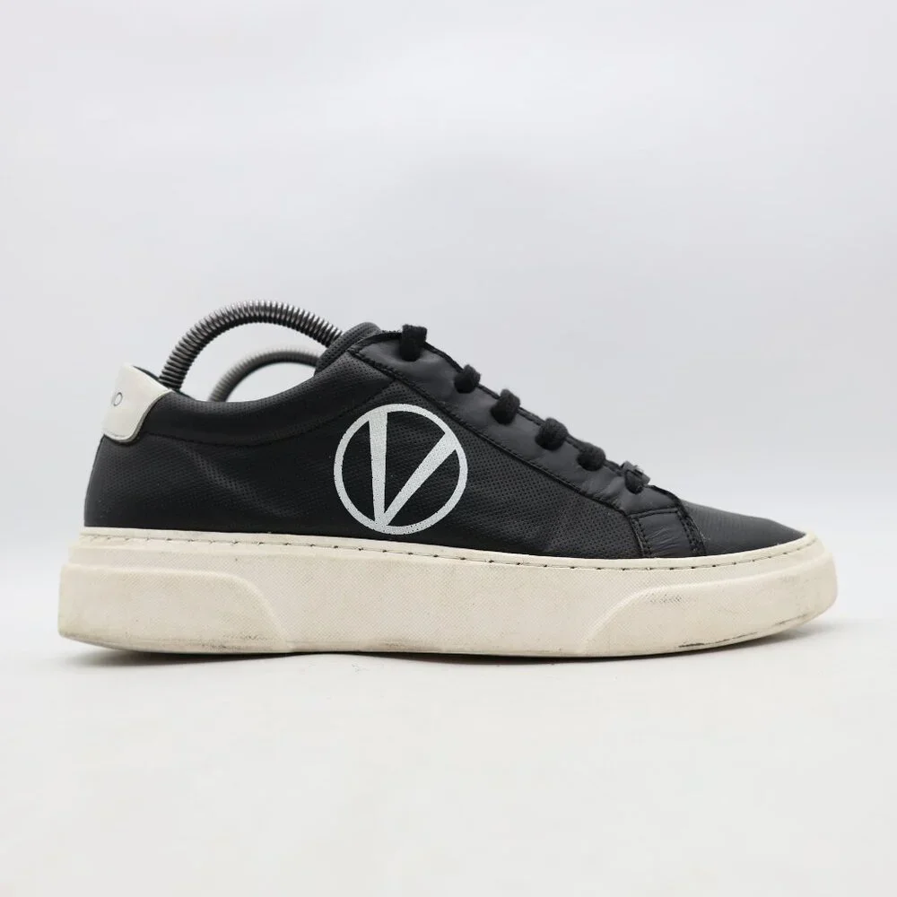 Valentino by Mario Valentino “Febo” Men's Size 7 Black Leather Platform Sneakers